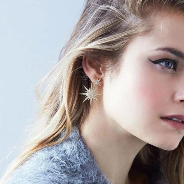 1Pc Fashion Ear Drop Earring Rhinestone Snowflake Dangle Earrings Accessories Jewelry for Women