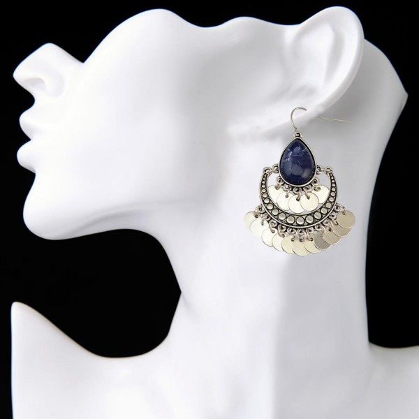  Drop Earrings Gemstone Alloy Tassels Geometry Drop Earring For Women